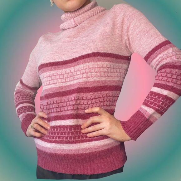 Vintage pink turtle neck - Picture 1 of 3